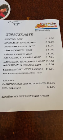 Menu du Poschd-Addel à Grasellenbach