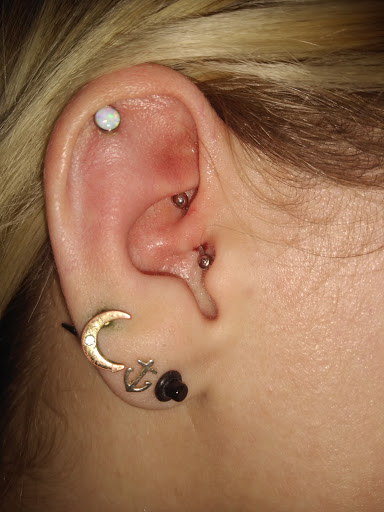 Explore drip tattoo ideas, creative tattoo ideas in Cadillac, available at Perfect Tattoos & Body Piercings