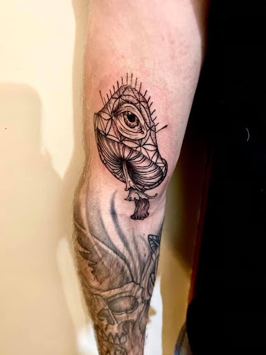 Explore tattoo sleeve skull ideas, creative tattoo ideas in Tannersville, available at Sacred Ink Studio