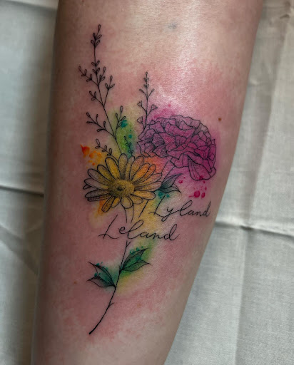 Explore tattoo ideas for fathers with daughters, creative tattoo ideas in Goose Creek, available at Red Kirin Tattoo