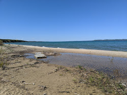 Zdjęcie Elk Rapids Day Beach z powierzchnią turkusowa czysta woda