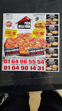 Carte du Bella Vida Pizza à Étampes