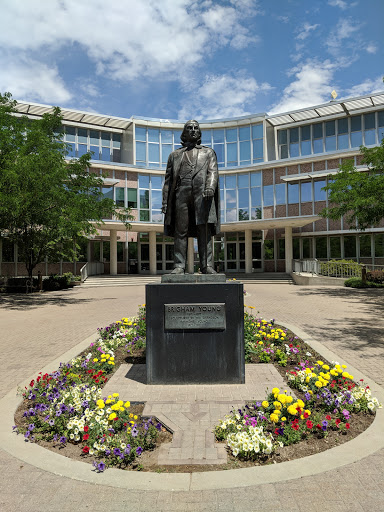 Statue of Brigham Young On BYU Campus