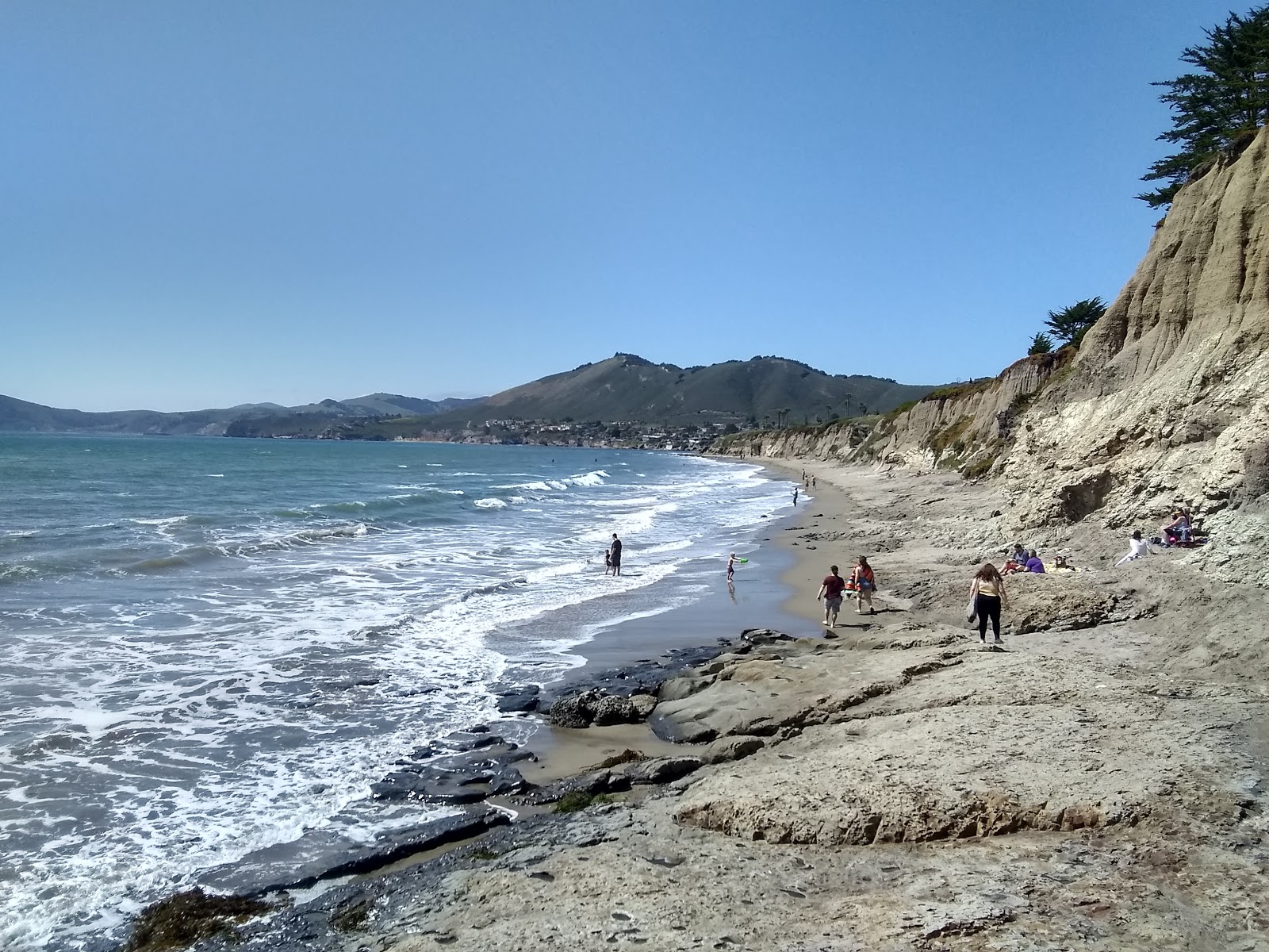 South Palisades beach的照片 带有碧绿色水表面