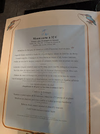 Restaurant Au Martin Bleu à Tours (la carte)