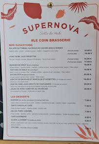Restaurant Le Supernova à La Motte-Servolex (la carte)