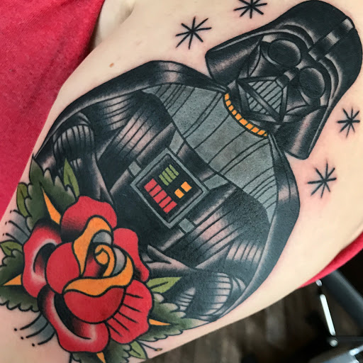 Explore tattoo on bicep ideas, creative tattoo ideas in Lakeland, available at Black Swan Tattoo