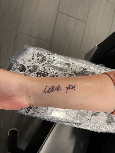 Explore letter tattoo ideas, creative tattoo ideas in Palm Harbor, available at Angry Owl Tattoo and Piercing