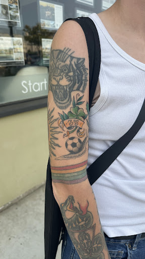 Explore mens collarbone tattoo ideas, creative tattoo ideas in San Diego, available at Buju Tattoo