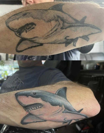 Explore upper back tattoo ideas for guys, creative tattoo ideas in Augusta, available at True North Tattoos and Piercings