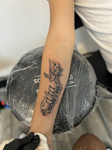 Explore shield maiden tattoo ideas, creative tattoo ideas in Mattapan, available at Famous Touch Tattoos