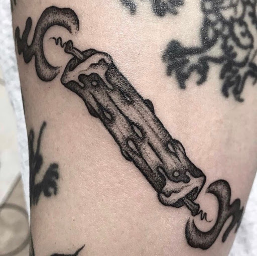 Explore arrowhead tattoo ideas, creative tattoo ideas in Temecula, available at Sea Hag Tattoo Parlour