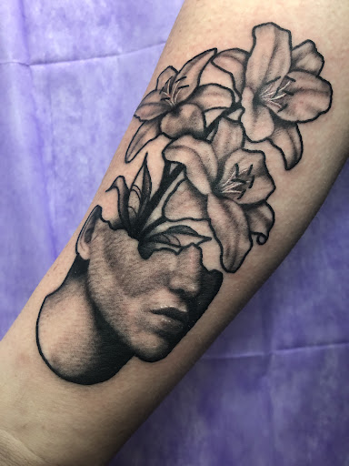 Explore elbow ditch tattoo ideas, creative tattoo ideas in Adrian, available at Ambition Ink