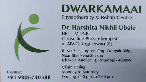 Dwarkamaai Physiotherapy & Rehab Center - Dr.Harshita N Ubale |Physiotherapist|NeuroPhysiotherapy|OrthoPhysiotherapy|Sports Physiotherapist|Antenatal & Postnatal Exercise Specialist|Pain Management|Rehabilitation|Cupping Therapy(MDCT)|Kinesiotaping