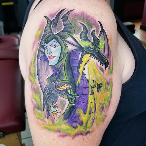 Explore funny couple tattoo ideas, creative tattoo ideas in Waterbury, available at Electric Radish Tattoo LLC