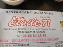 Étoile 71 à Paray-le-Monial menu