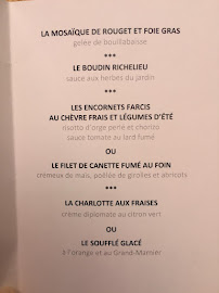 André à Valence menu