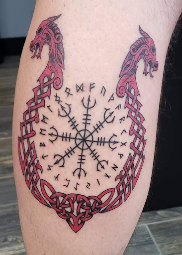 Explore leg sleeve tattoo ideas for women, creative tattoo ideas in El Paso, available at American Tattoo Society of Ft Bliss