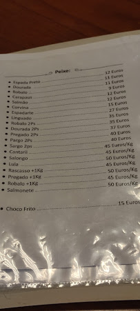 Restaurant Peixe à Vara à Q.ta do Anjo (la carte)
