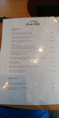 Grinde-Hütte à Seebach menu
