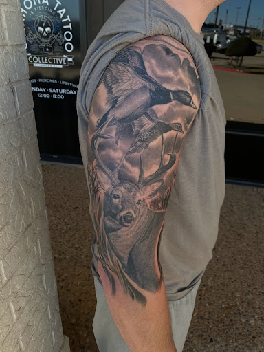 Explore rock n roll tattoo ideas, creative tattoo ideas in Oklahoma City, available at Oklahoma Tattoo Collective