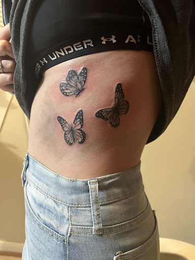 Explore ghost tattoo ideas, creative tattoo ideas in Magnolia, available at Lucky Sparrow Tattoo Shop and Piercing