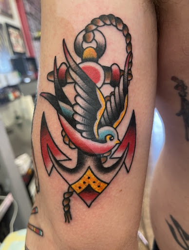 Explore straight line tattoo ideas, creative tattoo ideas in Twentynine Palms, available at Adobe Tattoo