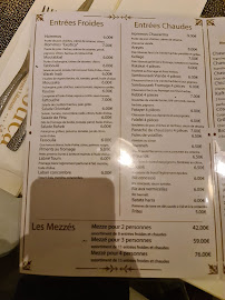Exotica à Paris menu