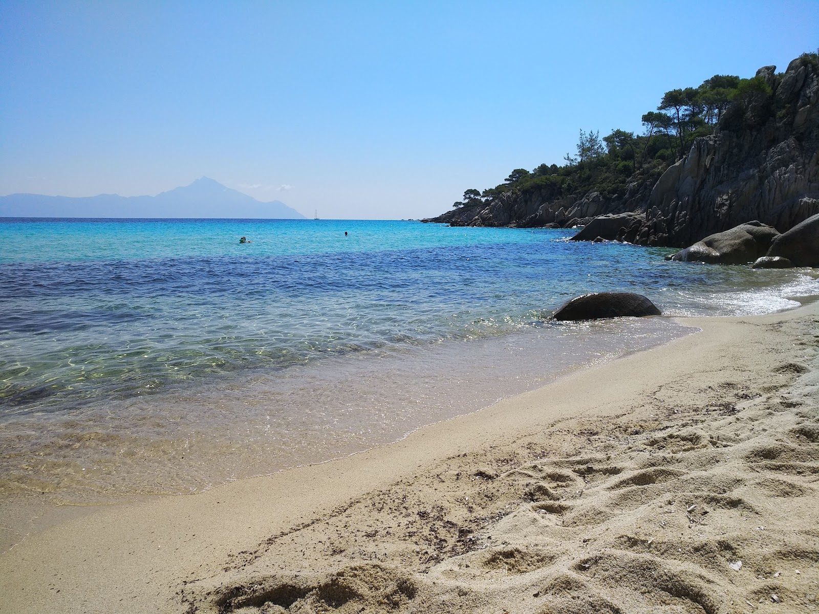 Foto van Portokali Beach met hoog niveau van netheid