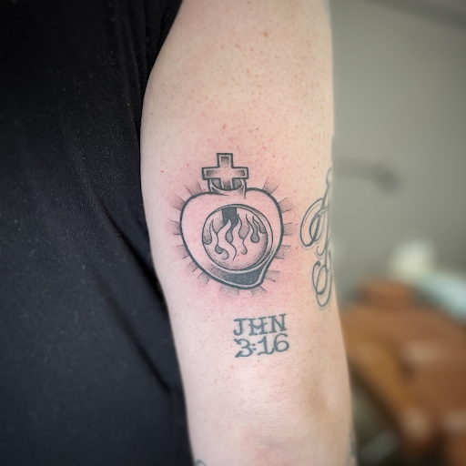 Explore female sleeve tattoos ideas, creative tattoo ideas in Zumbrota, available at Art by Sinclair Tattoo Artist At Dry Bones Ink