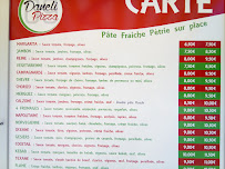 Menu / carte de rubik's pizza à Foix