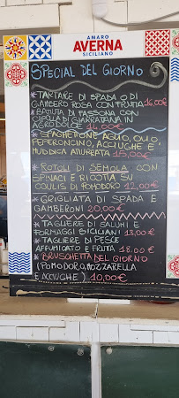 Lido Scialai à Portopalo di Capo Passero menu