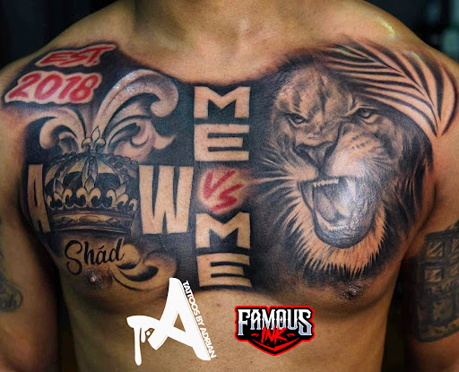 Explore cloud sleeve tattoo ideas, creative tattoo ideas in Hammond, available at Famous Ink, Inc.