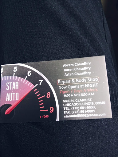 Auto Body Shop «Star Auto Repair And Body Shop», reviews and photos, 5000 N Clark St, Chicago, IL 60640, USA