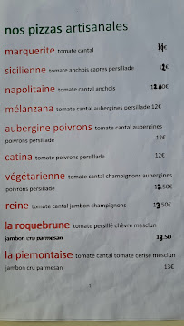 Menu / carte de Pizzeria le robinson à Roquebrune-sur-Argens