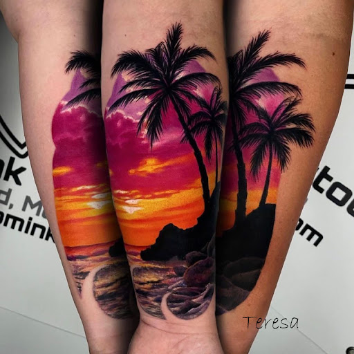 Find camping tattoo ideas for your next unique tattoo in Sanford at Venom Ink Tattoo