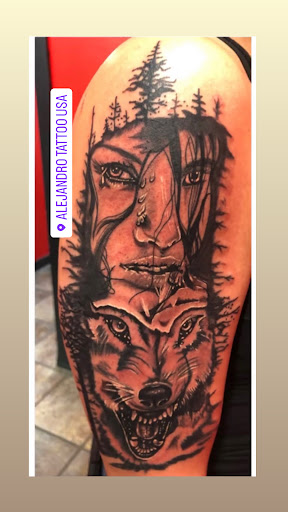 Explore chicano chest tattoo ideas, creative tattoo ideas in Orlando, available at Alejandro Tattoo & Body Piercing - Orlando
