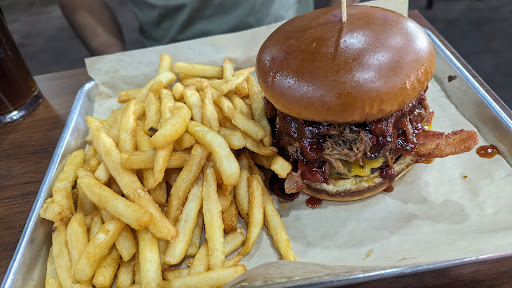 Pulled pork sandwich.