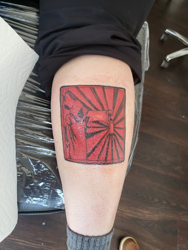 Explore tattoo ideas script, creative tattoo ideas in Medina, available at Greasers Ink