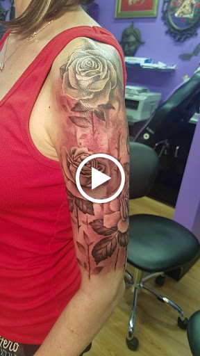 Explore tattoo ideas guns, creative tattoo ideas in Fresh Meadows, available at Lucky Dog Tattoos Inc