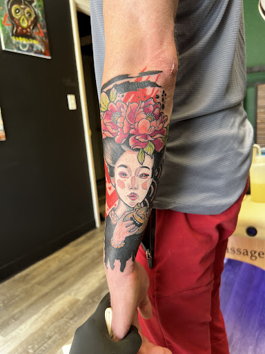 Explore inner bicep tattoo cover up ideas, creative tattoo ideas in Clearfield, available at Image Injection Tattoo & Piercing studio