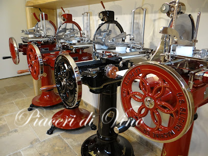 Piaceri di Vino/Ausstellung originale, antike BERKEL Aufschnittmaschinen und Waagen