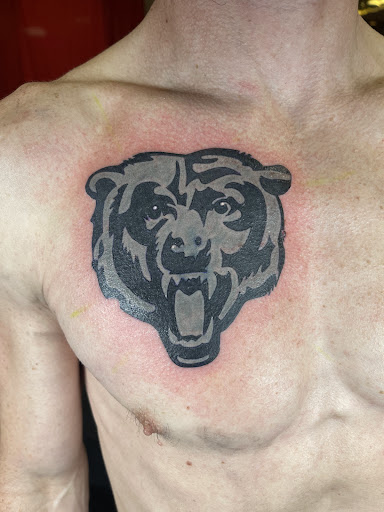 Explore pool tattoo ideas, creative tattoo ideas in Watford City, available at Soulful Ink Studios