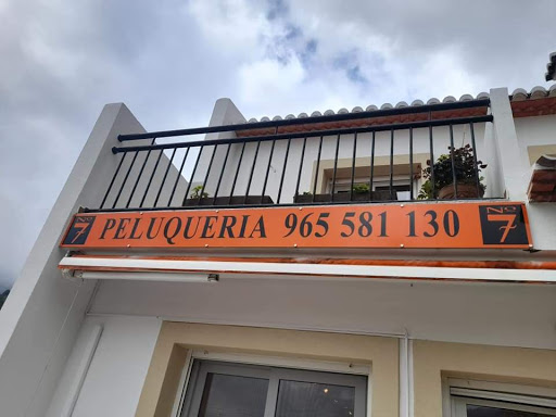 Peluquería no 7 en Benigembla, Alicante