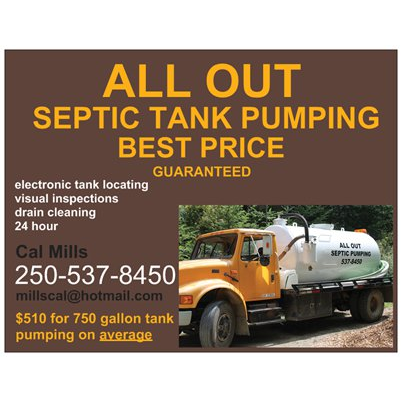 All Out Septic, gulf islands
