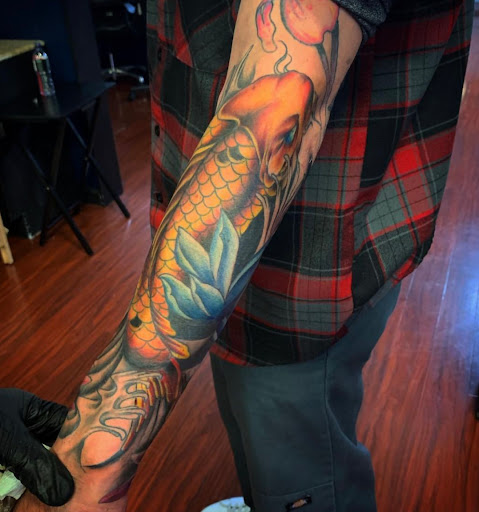 Explore first male tattoo ideas, creative tattoo ideas in Orange, available at Ink Activitiez Tattoo