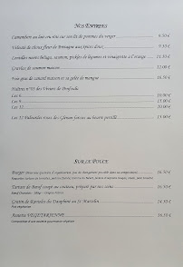 Restaurant L'OVNY à Bénodet carte
