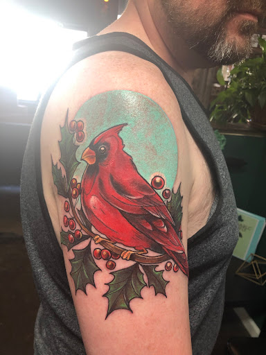 Explore leg tattoo cover up ideas, creative tattoo ideas in Paducah, available at Third Moon Tattoos