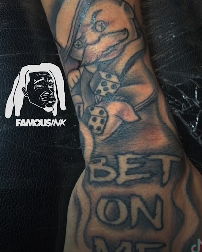 Explore california bear tattoo ideas, creative tattoo ideas in Hammond, available at Famous Ink, Inc.