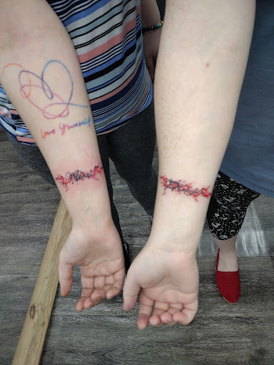 Explore tanjiro tattoo ideas, creative tattoo ideas in Royston, available at Mad Tatter Tattoos